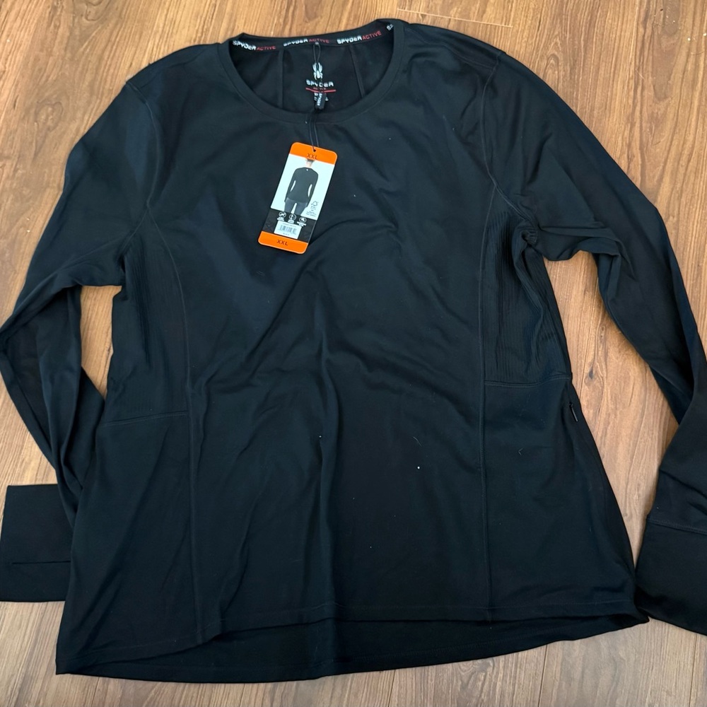 Spyder Black Activewear Top